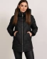 Чорна жіноча куртка біопуховик-3