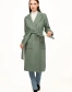 Женское двубортное пальто миди-5