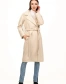 Классическое женское пальто беж-5