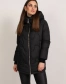 Черная женская куртка биопуховик-1
