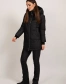 Черная женская куртка биопуховик-4