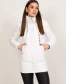 Белая женская куртка пуховик-3