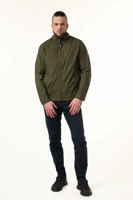 Чоловіча вітровка в кольорі хакі-6