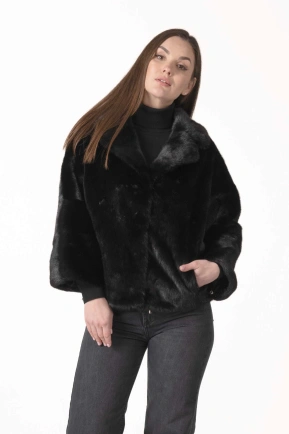 Женская норковая шуба с отстёгивающимися рукавами
