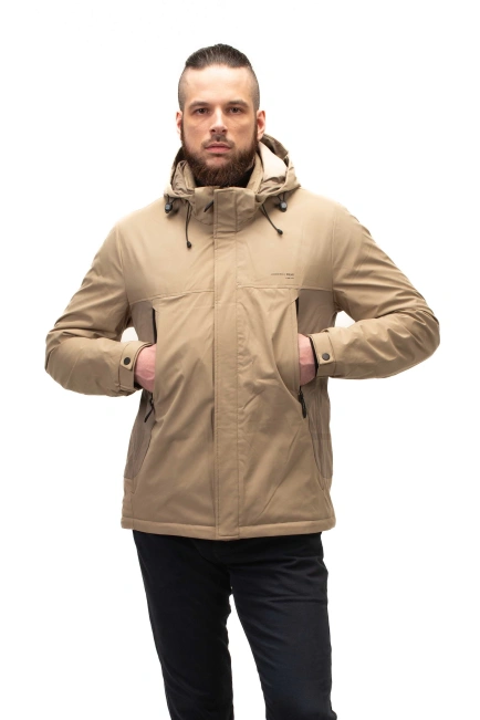 Чоловіча демісезонна куртка оливкова-4