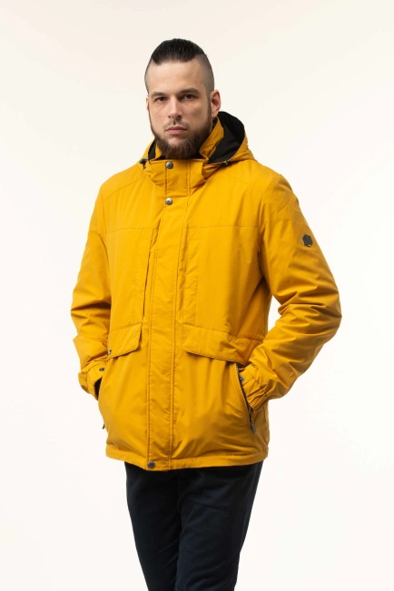Демісезонна куртка на синтепоні жовта-8
