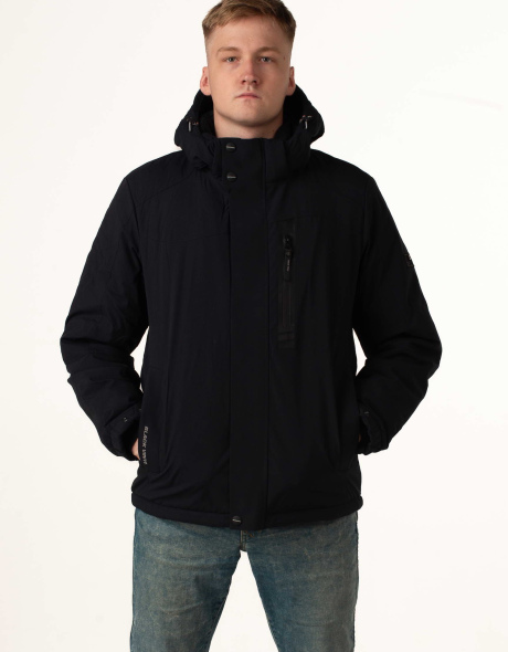 Чоловіча зимова куртка з біопухом синя