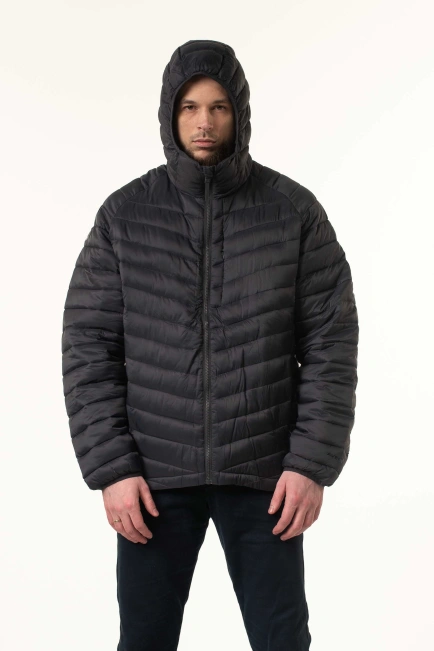Демісезонна куртка на синтепоні темно-сіра-4