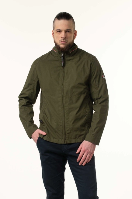 Чоловіча вітровка в кольорі хакі-1