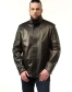Класична чоловіча куртка з натуральної шкіри-4