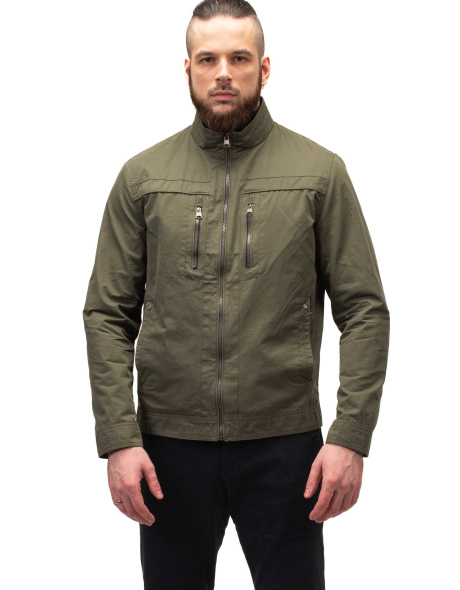 Чоловіча куртка в кольорі хакі легка