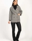 Жіноче пальто у клітинку колір сірий-6