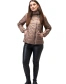 Жіноча куртка на синтепоні темний беж-10