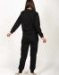 Жіночий трикотажний костюм, колір чорний-7