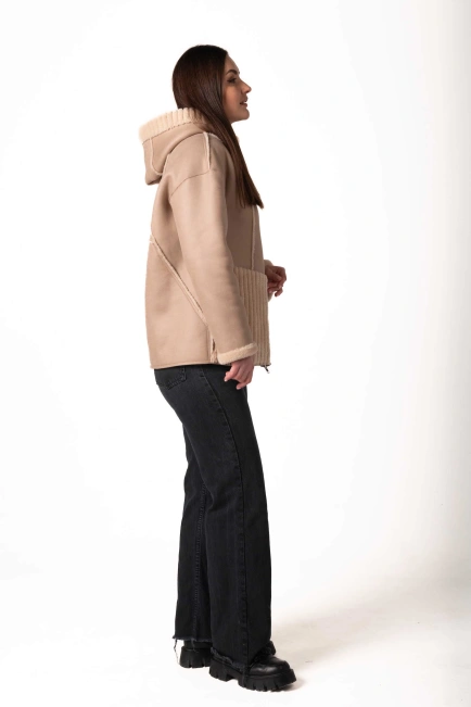 Жіноча екодублянка двостороння на блискавці-7