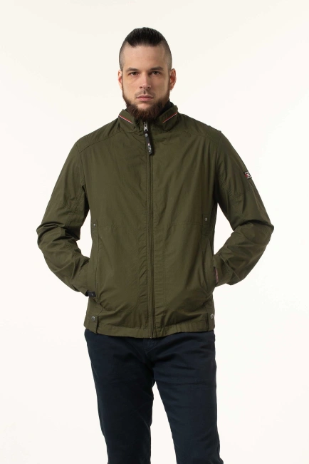 Чоловіча вітровка в кольорі хакі-4
