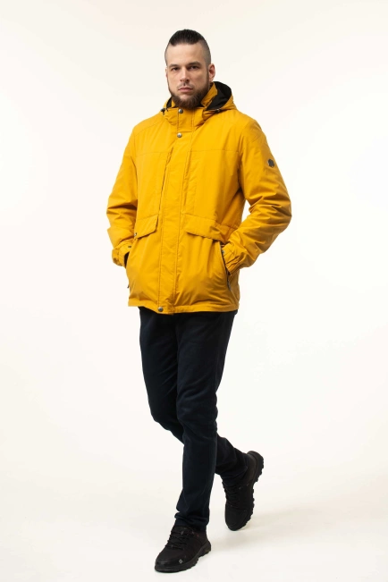 Демісезонна куртка на синтепоні жовта-5