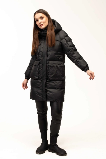 иопуховик с капюшоном и декоративным элементом-6