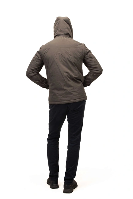 Чоловіча куртка сірого кольору пряма-2