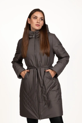 Зимова куртка кольору капучіно з тінсулейтом