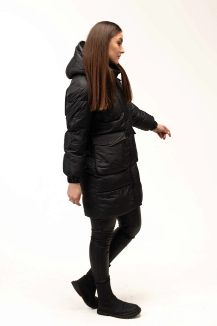 иопуховик с капюшоном и декоративным элементом-7