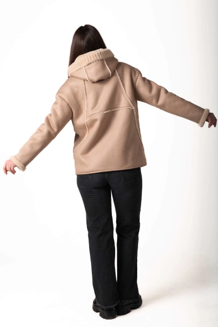 Жіноча екодублянка двостороння на блискавці-2