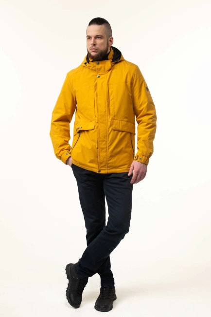 Демісезонна куртка на синтепоні жовта-6
