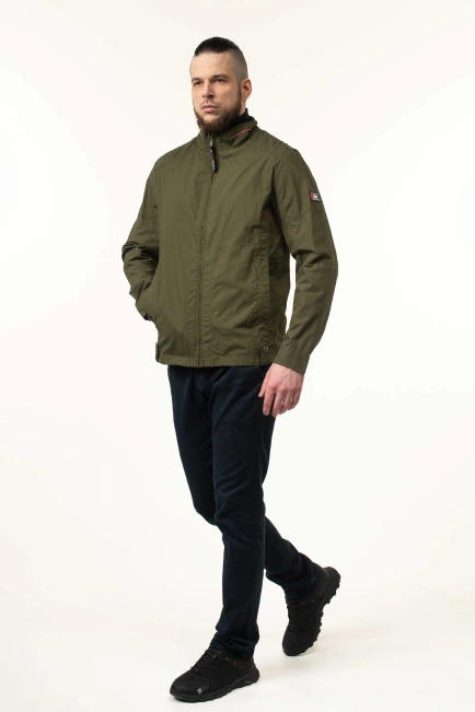 Чоловіча вітровка в кольорі хакі-5