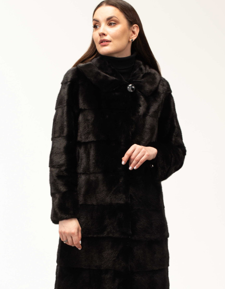 Шикарная шуба из натурального меха норки