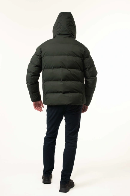 Чоловіча зимова куртка з біопухом коротка-2