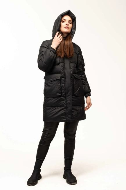 иопуховик с капюшоном и декоративным элементом-9