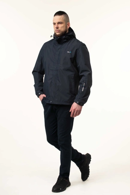 Чоловіча вітровка темно-синя-5