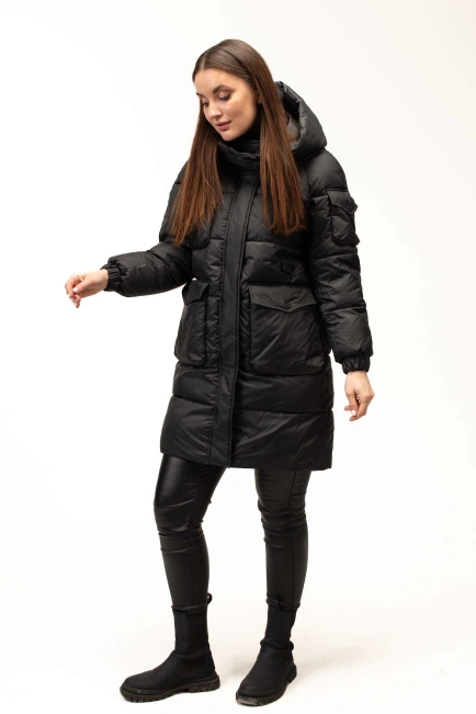 иопуховик с капюшоном и декоративным элементом-5