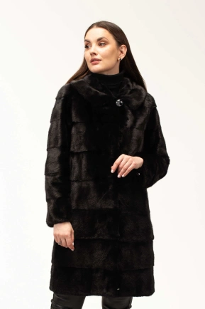 Шикарная шуба из натурального меха норки