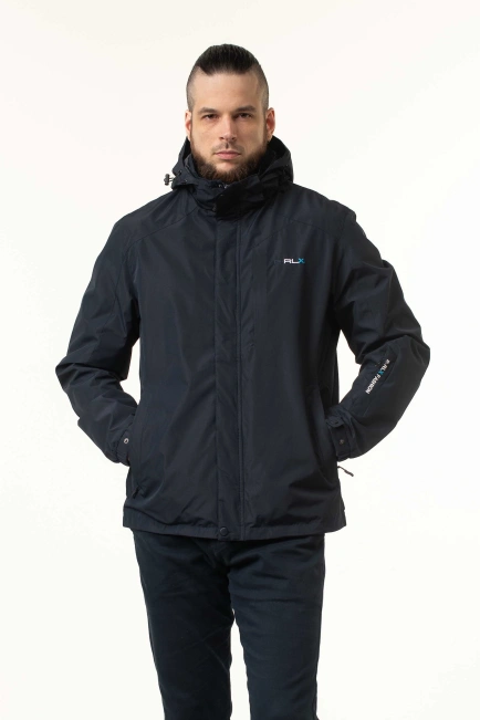 Чоловіча вітровка темно-синя-4
