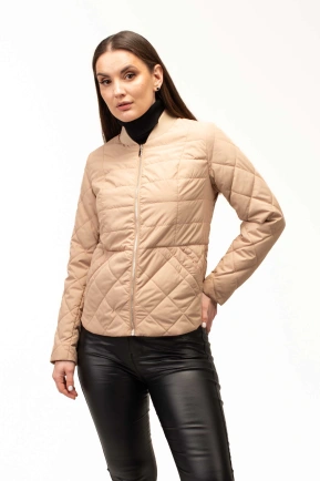 Куртка женская бежевая синтепоновая