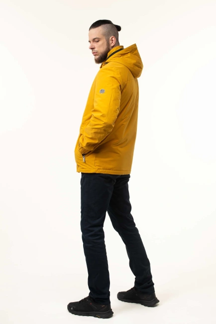 Демісезонна куртка на синтепоні жовта-7