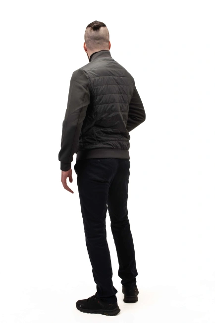 Чоловіча куртка на синтепоні сіра-2