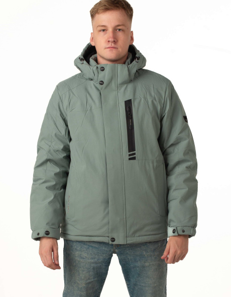 Чоловіча зимова куртка з біопухом оливкова