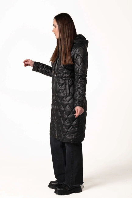 Куртка демісезонна з капюшоном та куліскою-5