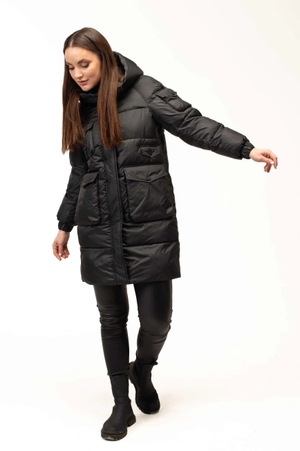 иопуховик с капюшоном и декоративным элементом-10