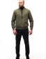 Мужская лёгкая куртка бомбер хаки-7