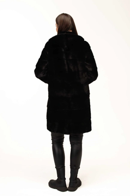 Шикарная шуба из натурального меха норки-2