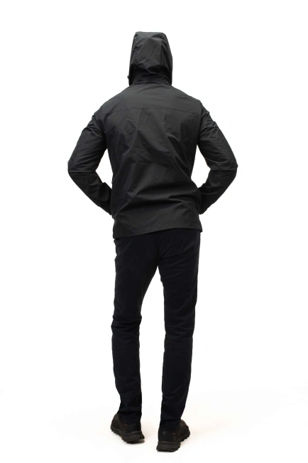 Чоловіча куртка в синьому кольорі подовжена-2