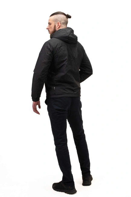 Демісезонна куртка темно-синього кольору-6