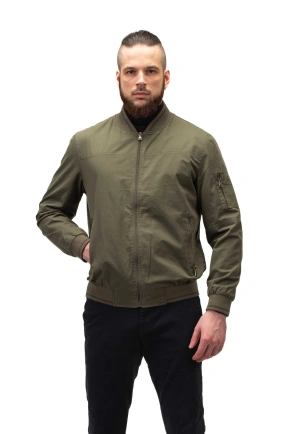 Мужская лёгкая куртка бомбер хаки