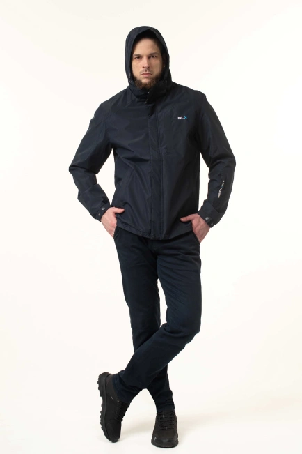 Чоловіча вітровка темно-синя-3