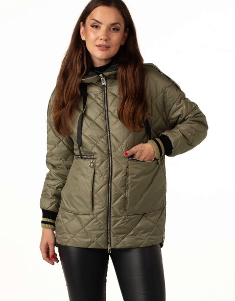 Демісезонна куртка жіноча оливкова