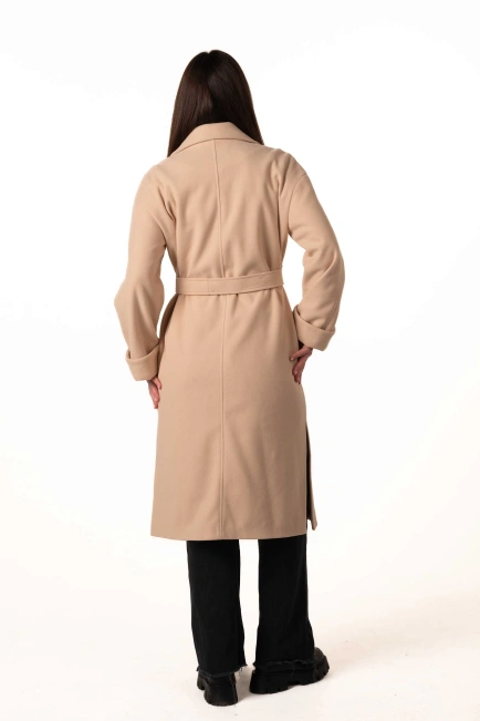 Кашемірове пальто з накладними кишенями-2