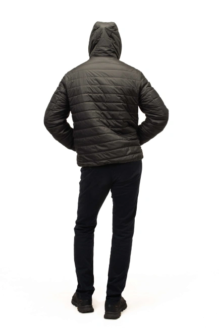 Чоловіча куртка кольору хакі стьобана-2